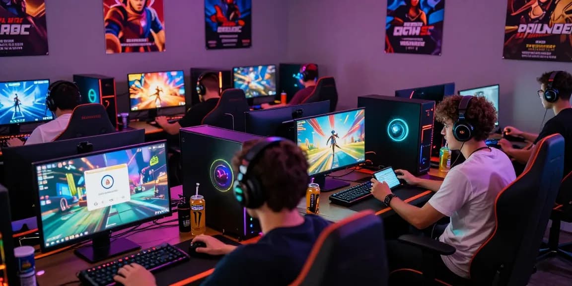 Komunitas gamers aktif di MEGAWIN88, menunjukkan suasana kompetisi dan kolaborasi.