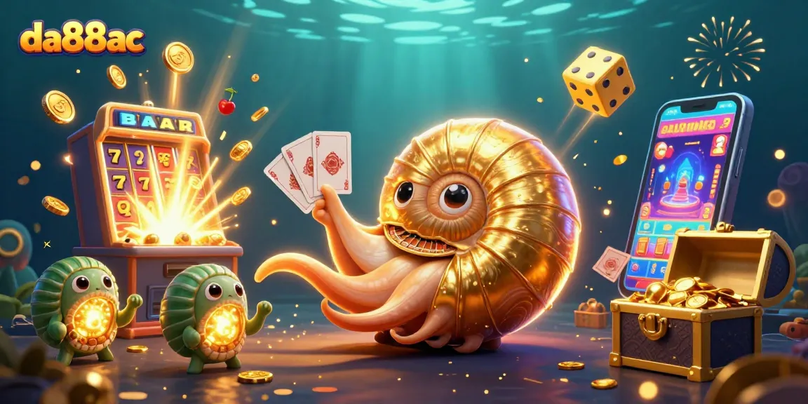 Engage with da88ac's exciting gambling universe featuring a nautilus roulette wheel and jackpot elements.