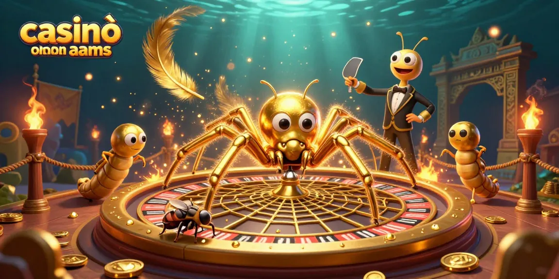 Experience excitement at casinò online non aams where a golden spider spins a roulette wheel web amidst dynamic gameplay.