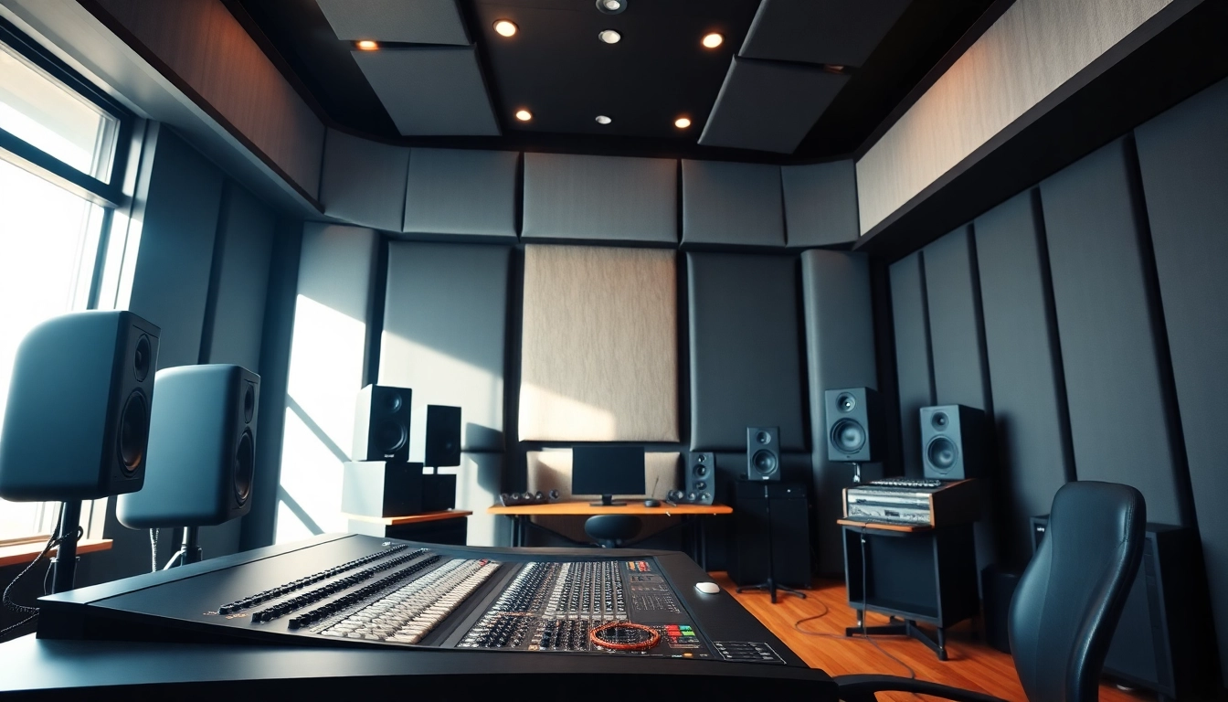 Mastering audio tracks online with a focus on sleek studio equipment.