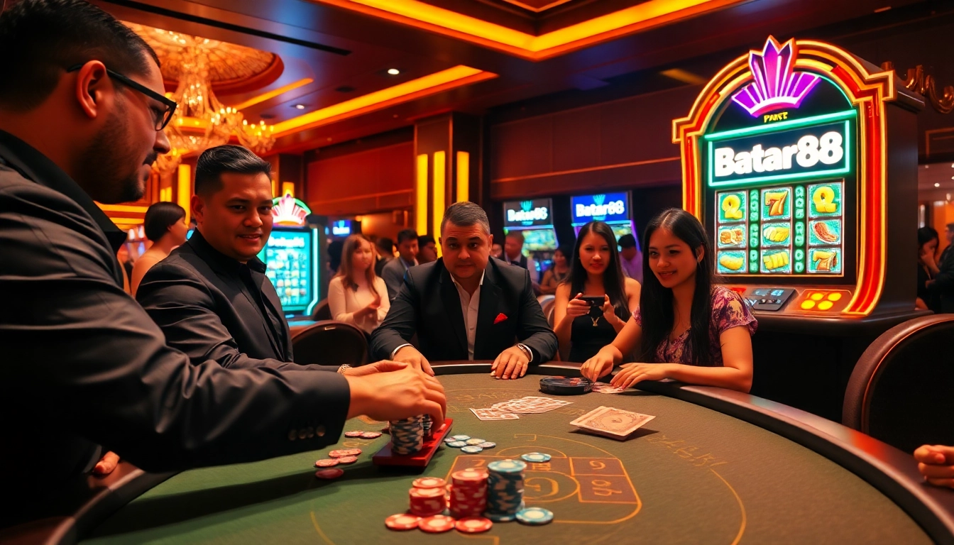 Experience the thrill of winning at Batara88's vibrant casino gaming tables.