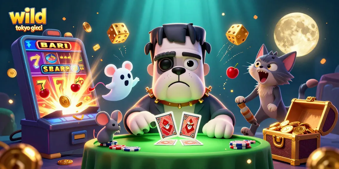 Gioca a wild tokyo giochi con un bulldog mostruoso e un'atmosfera spettrale