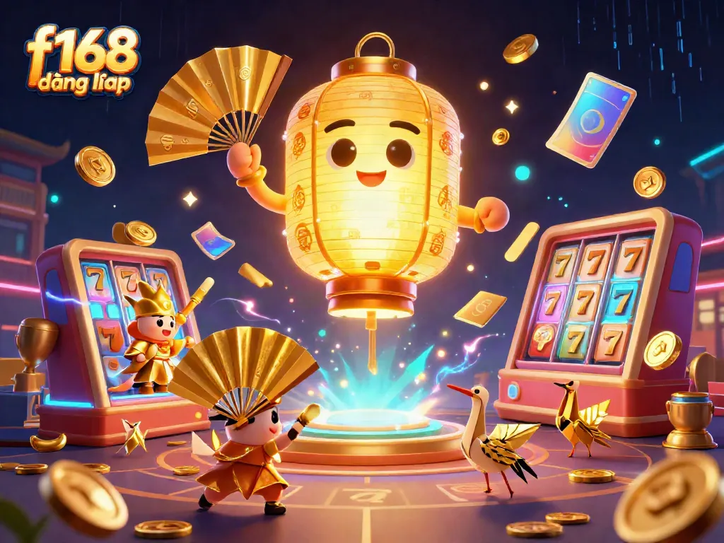 Experience immersive entertainment with f168 đăng nhập in a vibrant casino scene featuring lucky symbols and dynamic game elements.